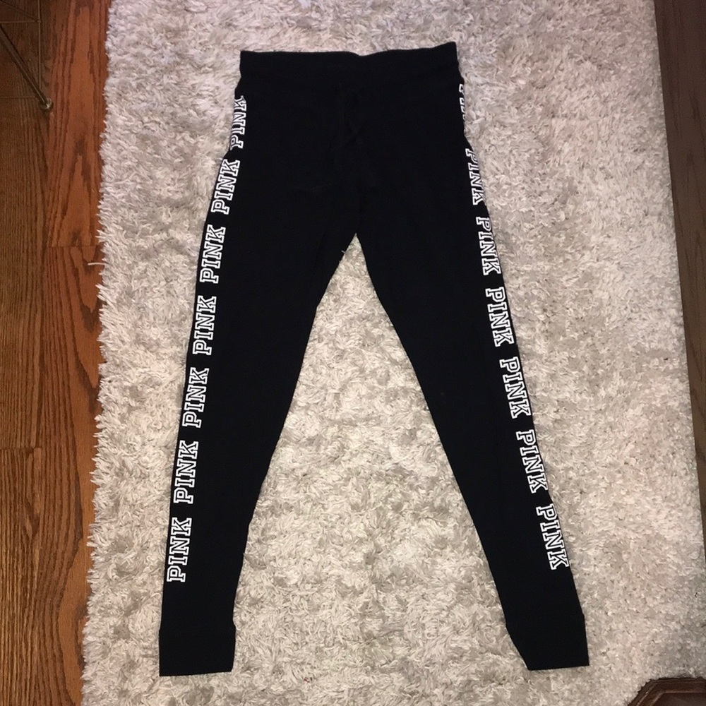 Women’s small Victoria secret pink yoga joggers!!